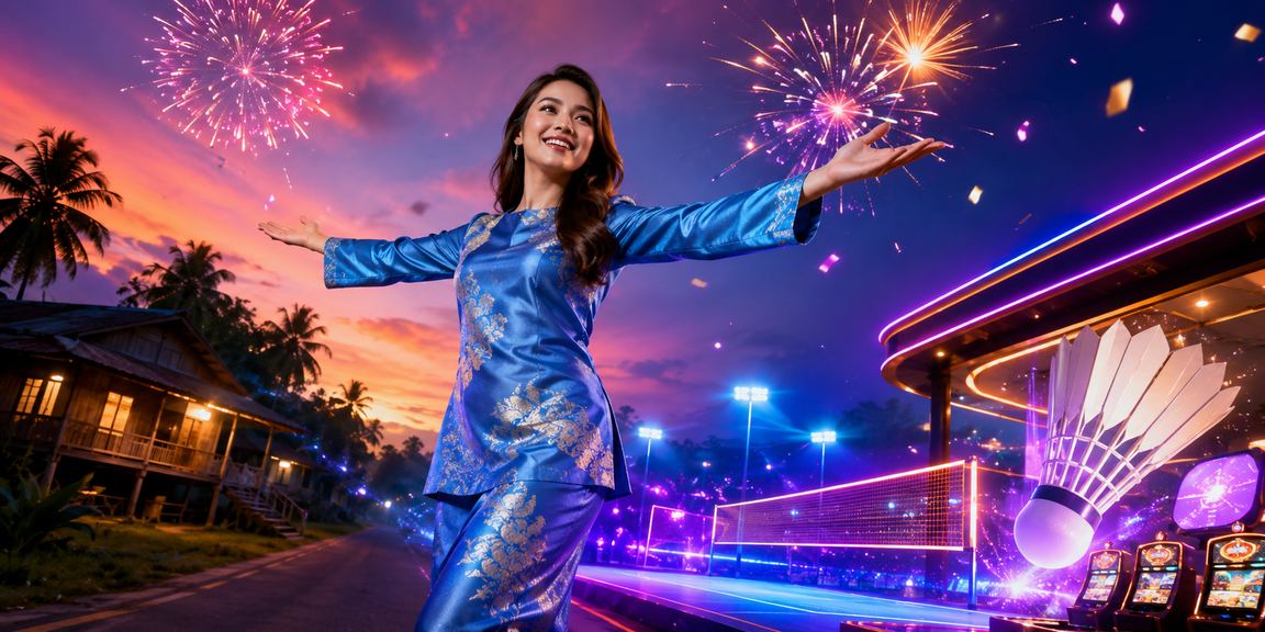 Aplikasi kasino Malaysia dengan reka bentuk baju kurung yang mencerminkan identiti tempatan